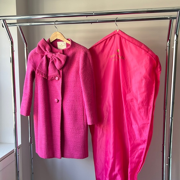 Iconic , tweed , luxurious coat from Kate Spade . Size 00